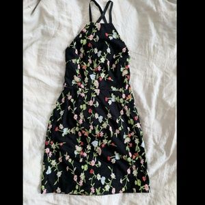 Gianni Bini Embroidered Floral Halter Dress *NWT*